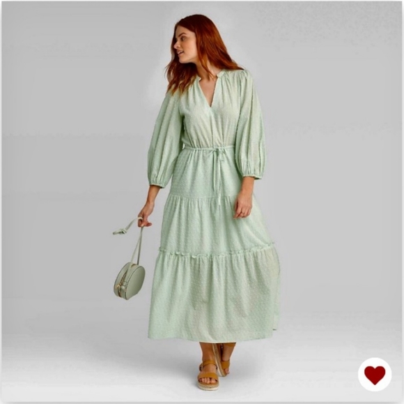 a new day Dresses & Skirts - Final price ♥️ A New Day Swiss Dot Tiered Dress